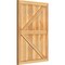 Ekena Millwork Framed Board-n-Batten Shutters w/Z-Bar, Rough Sawn Western Red Cedar, 26 7/8W x 38H, PR RBF06Z26X038RWR - alternate 3